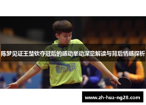 陈梦见证王楚钦夺冠后的感动举动深意解读与背后情感探析